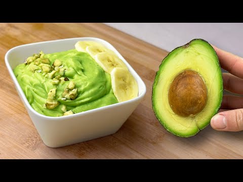 I haven't eaten sugar for a year! Healthy avocado dessert in 5 minutes. Without oven