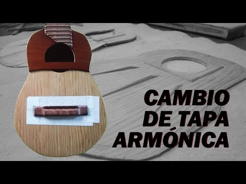 Restauración de charango - Cambio de tapa armónica