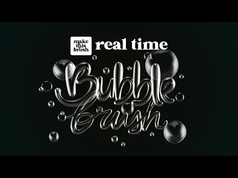 Create Bubble Brush in Real Time in PROCREATE