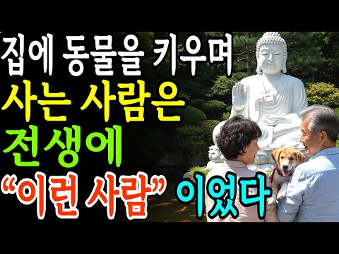 집에 동물을 키우는 사람, 그리고 가엾고 아픈 동물을 돌보고 사는 사람은 전생에 이런사람이었다 | 부처님지혜 | 부처님말씀 | 석가모니 가르침 | 인생조언 | 불교철학 |