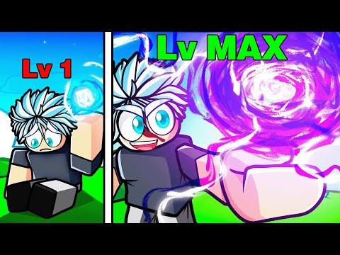 Noob to Max Level GOJO in Jujutsu Infinite Roblox!