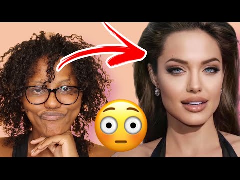 Makeup Transformation Angelina Jolie Cirurgia Plástica  #makeuptutorial