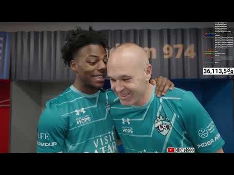 ISHOWSPEED ask advice from Andres Iniesta 😂😂😂