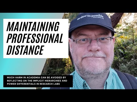 Importance of maintaining professional distance in academia: how to avoid harm