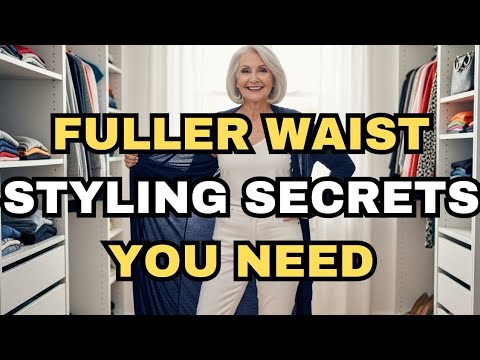 How to  dress over 60 with fuller waist 5 styling secrets 