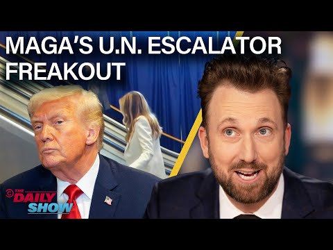 Trump Suddenly Sides with Ukraine & MAGA Spins Conspiracies About U.N. Escalator | The Daily Show