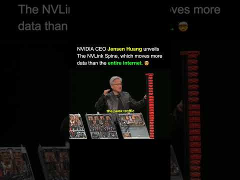 NVLink Spine moves more data than Entire INTERNET 🥶 #nvidia #jensenhuang