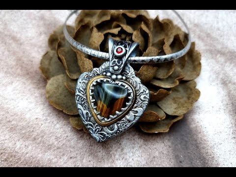 Unique pendant for my friend! Polymer clay jewelry project. How to make.