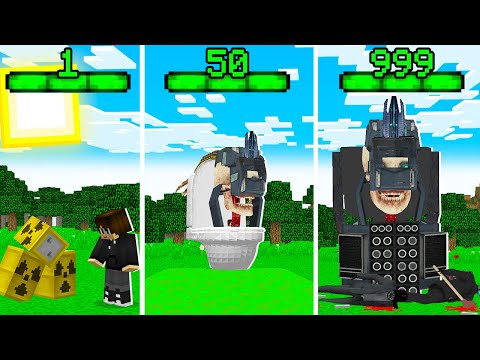 Я СТАНОВЛЮСЬ ТОКСИЧНЫМ СКИБИДИ ТУАЛЕТОМ С КАЖДЫМ УРОВНЕМ В МАЙНКРАФТ! TOXIC SKIBIDI TOILET MINECRAFT