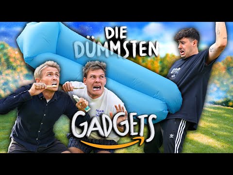 DIE DÜMMSTEN AMAZON GADGETS im TEST mit @CrispyRob & @Dima | Joey's Jungle