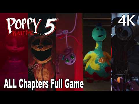Poppy Playtime ALL Chapters FULL Gameplay Walkthrough (Full Game + Ending) 4K