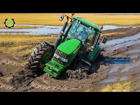 Extreme Tractor Stuck In Mud Compilation | Amazing Tractor Operator Skills #2