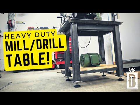 Building a Heavy A$$ Stand for my Enco Mill/Drill! Plans Available!