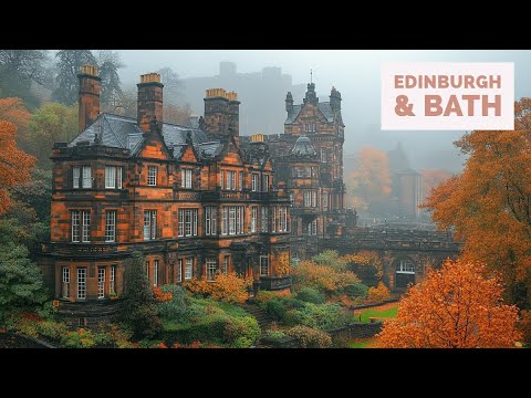 Edinburgh & Bath - 4K Walking Tour