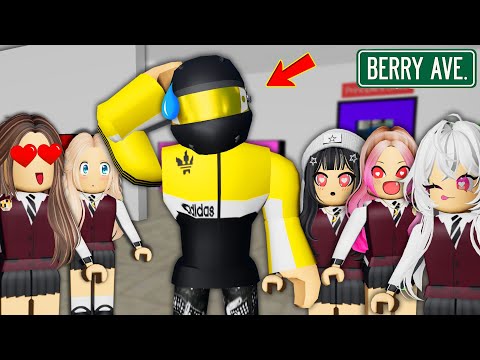 💖 HANDSOME Boy WON'T show FACE in school 1 | Bunny Berry Roblox