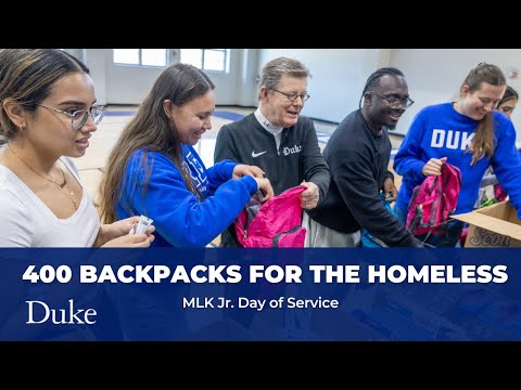 Making Care Packages for the Homeless: MLK Day of Service