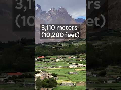 Shimshal, Pakistan: 3,110 meters (10,200 feet)