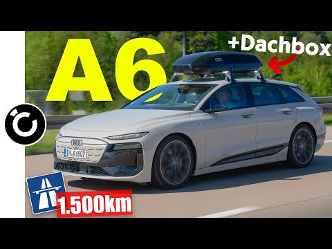 Audi A6 e-tron Avant Langstrecke - ÜBERRASCHUNG nach 1.500km mit Dachbox!