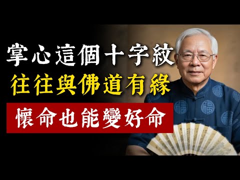 你是有佛緣、道緣的人嗎？手掌上長出這個「十字紋」，往往直覺特別準，壞命也能變好命。
