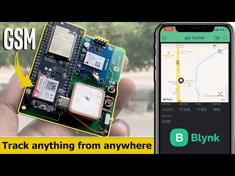 GSM/GPRS based GPS Tracker using Blynk with Calling & SMS features