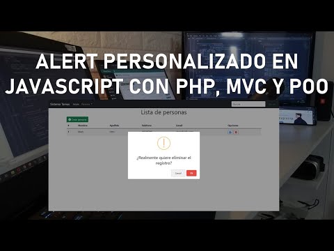 Alert Personalizado en Javascript con PHP, MVC y POO - Clase 21
