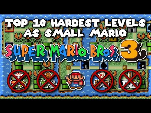 TOP 10 Hardest Levels as Small Mario in Super Mario Bros. 3 | NES & SNES [Original NES/SNES Capture]