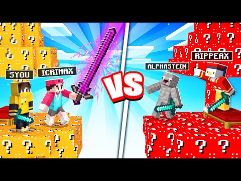 Ich CHEATE in LUCKY BLOCK BEDWARS in Minecraft!