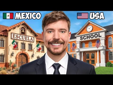 I Built 10 Schools Around The World #viral #mrbeast
