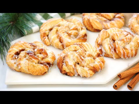 Puff Pastry Cinnamon Rolls | PERFECT for Christmas Breakfast + Brunch