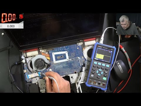 Laptops charger ID pin explained - How to use the oscilloscope in this repair. Dell 7567 - La-d993