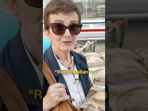 Italian Mom Shops for Bread in America
