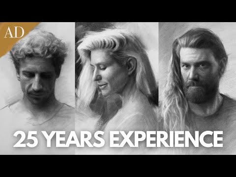 17 tips instantly IMPROVE charcoal portraits - NO grid