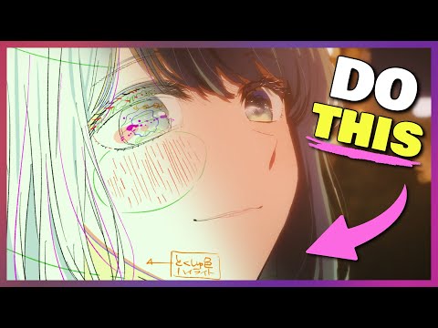 Anime Animators Do THIS with Red & Blue Lines While Animating