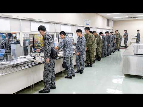 Feeding 800 JASDF! Inside Massive Air Base Canteen丨Food in the Japan Self-Defense Forces