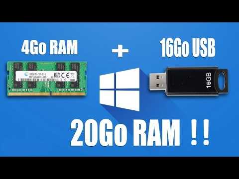 Windows: Turn USB drive into extra RAM!!
