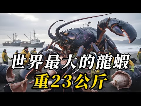 全世界最大的10種巨型龍蝦，第七名體型巨大，讓人驚歎不已！第壹名體長超1米以上重21斤，真正的“深海巨獸”！#世界之最 #科普 #动物 #动物世界 #百科密码