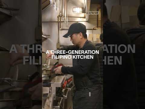 A three-generation Filipino kitchen