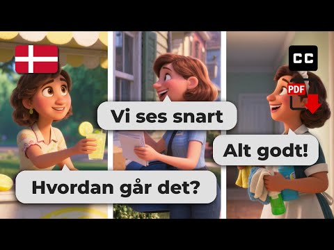 Master Danish Conversations 🇩🇰 7 Easy Dialogues for A2-B1 Learners – Learn Danish Fast!