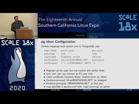 Enterprise Authentication with PostgreSQL