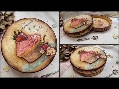 Sweet box ♡♡♡ 3d decoupage technique tutorial