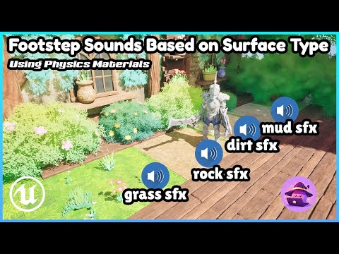 Footstep Sounds Based on Surface Type in Unreal Engine 5.6