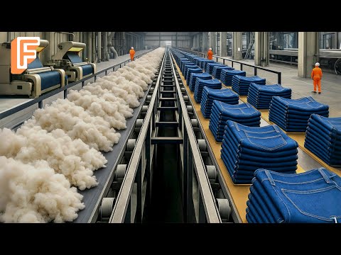 How Millions of Jeans Are Made Every Year Inside Massive Denim Production Lines