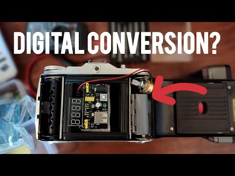 How to convert an old film camera into a digital camera? Challenges and possibilities explained.