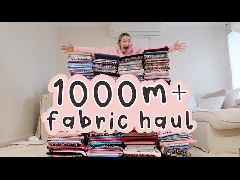 my BIGGEST fabric haul ever! 1000+ metres of new fabrics + lots of chats