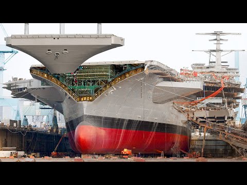 Building US's New $13 Billion GIGANTIC Aircraft Carrier