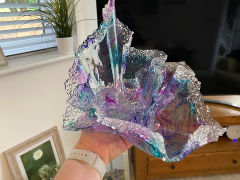192 - Beginners Resin Sculpture - Double Layers - Alcohol Inks - Step by Step Tutorial OMG STUNNING