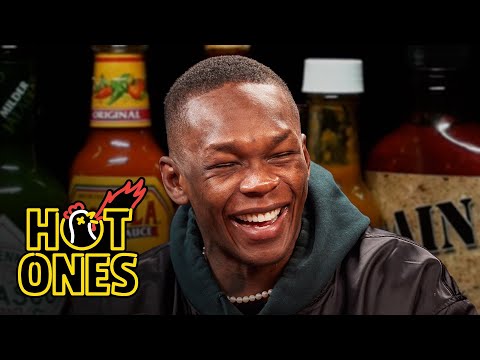 Israel Adesanya Gives Thanks While Eating Spicy Wings | Hot Ones