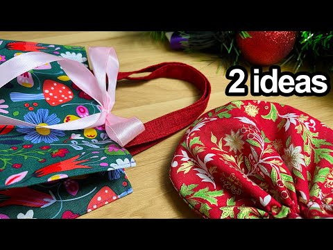 2 EASY Ideas to Turn Fabric Scraps into Christmas/New Year Gifts