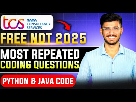 TCS NQT 2025 Coding PYQ | Solution in Java & Python  | TCS Free NQT 2025