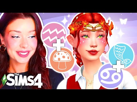 Creating Sims Using ZODIAC SIGNS AND AESTHETICS in The Sims 4